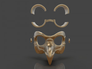 steampunk penguin googles 3Dプリントモデル
