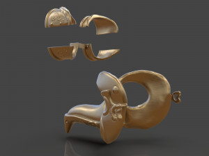 steampunk penguin googles 3Dプリントモデル