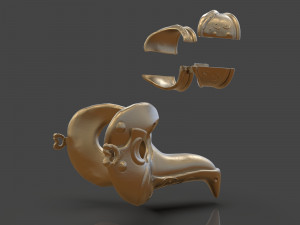 steampunk penguin googles 3Dプリントモデル