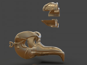 steampunk penguin googles 3Dプリントモデル