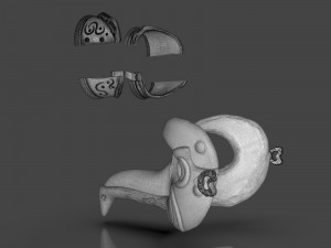 steampunk penguin googles 3Dプリントモデル