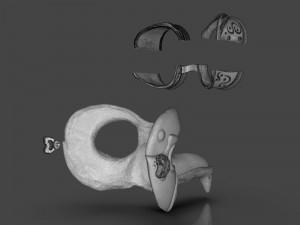 steampunk penguin googles 3Dプリントモデル