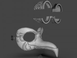 steampunk penguin googles 3Dプリントモデル
