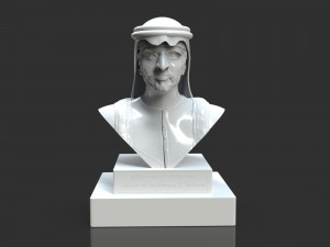 hamdam bin mohamed al maktoum bust 3D Print Model