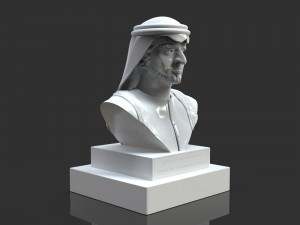 hamdam bin mohamed al maktoum bust Modelo de impresión 3D