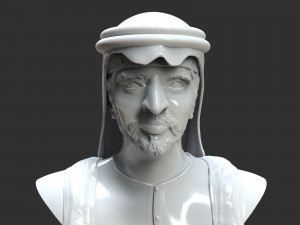 hamdam bin mohamed al maktoum bust Modelo de impresión 3D