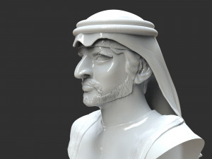 hamdam bin mohamed al maktoum bust Modelo de impresión 3D