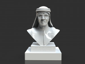 mohammed bin rashid al maktoum bust 3D प्रिंट मॉडल