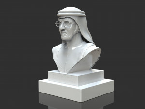 mohammed bin rashid al maktoum bust 3D 打印模型