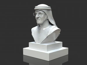 mohammed bin rashid al maktoum bust 3D Print Model