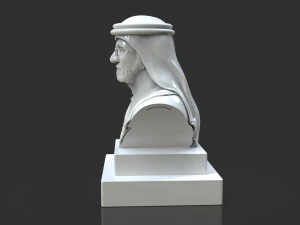 mohammed bin rashid al maktoum bust 3D Print Model