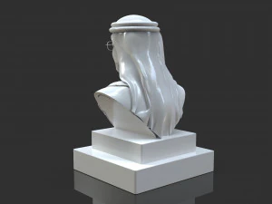 mohammed bin rashid al maktoum bust 3D Print Model