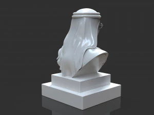 mohammed bin rashid al maktoum bust 3D Print Model