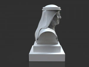 mohammed bin rashid al maktoum bust 3D Print Model