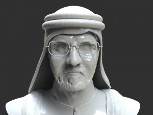 mohammed bin rashid al maktoum bust 3D 打印模型