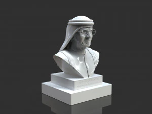 mohammed bin rashid al maktoum bust 3D Print Model