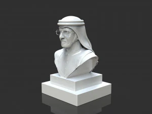 mohammed bin rashid al maktoum bust 3D Print Model