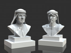 arab royal family father and son bust pack Modelo de impresión 3D