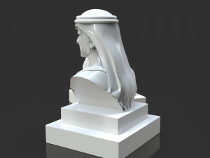 arab royal family father and son bust pack 3D Baskı Modeli