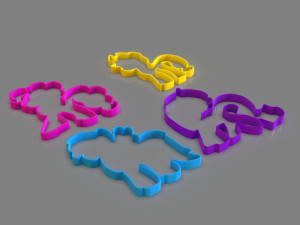 my little pony cookie cutter pack 3D-Druckmodell
