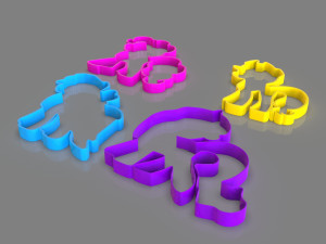 my little pony cookie cutter pack 3D Baskı Modeli