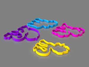 my little pony cookie cutter pack 3D Baskı Modeli