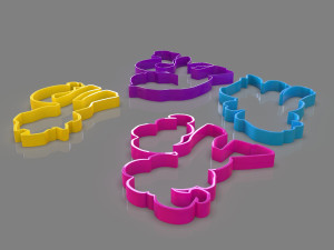 my little pony cookie cutter pack 3D Baskı Modeli