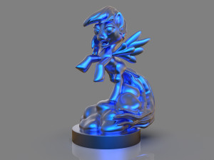 my little pony rainbow dash sculpture 3D Print Model