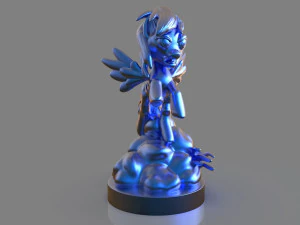 my little pony rainbow dash sculpture 3D Print Model