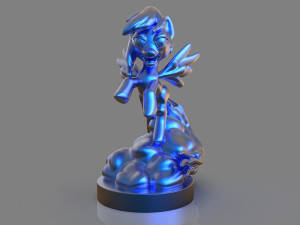 my little pony rainbow dash sculpture Model do druku 3D