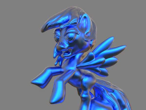 my little pony rainbow dash sculpture 3D Print Model