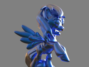 my little pony rainbow dash sculpture 3D Print Model
