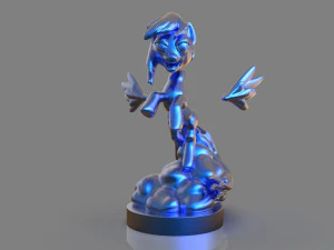 my little pony rainbow dash sculpture 3D Print Model