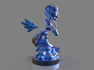 my little pony rainbow dash sculpture 3D Print Model