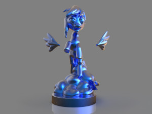 my little pony rainbow dash sculpture Model do druku 3D