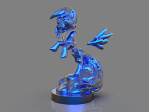 my little pony rainbow dash sculpture 3D Print Model