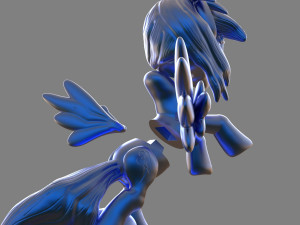 my little pony rainbow dash sculpture Model do druku 3D
