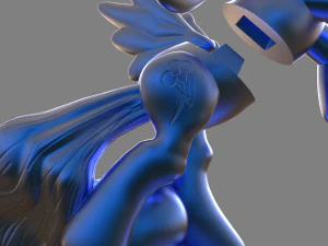 my little pony rainbow dash sculpture 3D Print Model