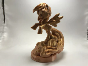 my little pony rainbow dash sculpture 3D Print Model