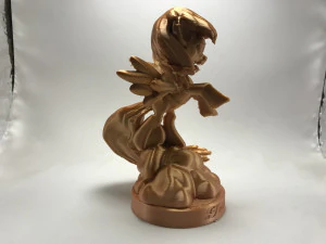 my little pony rainbow dash sculpture 3D Print Model