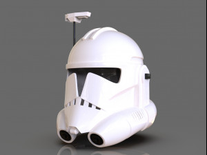 clone trooper phase 2 helmet with antenna 3D-printmodel