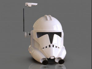 clone trooper phase 2 helmet with antenna 3D-printmodel