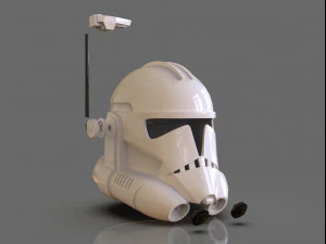 clone trooper phase 2 helmet with antenna 3D Print Model
