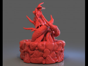 jenny barnes vs dark young of niggurath diorama 3D-printmodel