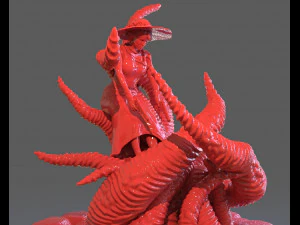 jenny barnes vs dark young of niggurath diorama 3D Print Model