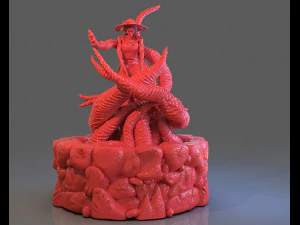 jenny barnes vs dark young of niggurath diorama 3D Print Model
