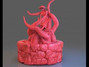 jenny barnes vs dark young of niggurath diorama Modèles 3D en vedette