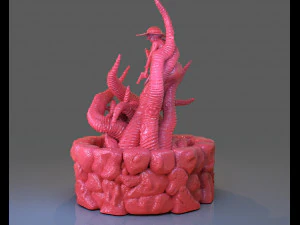 jenny barnes vs dark young of niggurath diorama 3D Print Model