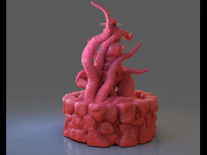 jenny barnes vs dark young of niggurath diorama 3D Print Model