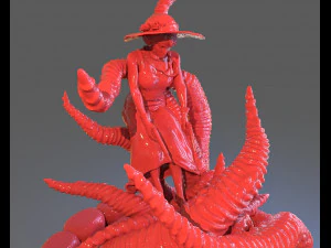 jenny barnes vs dark young of niggurath diorama 3D Print Model